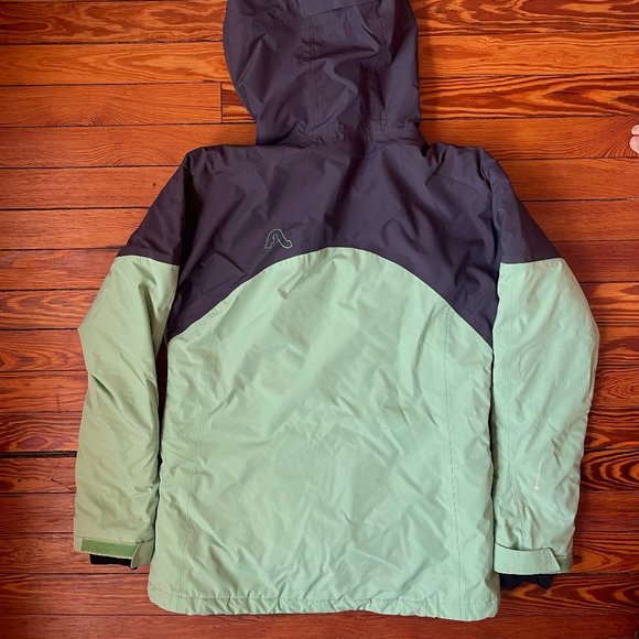 Flylow Sarah Insulated Jacket in Grey/Mint, Size Medium - Picture 4 of 9